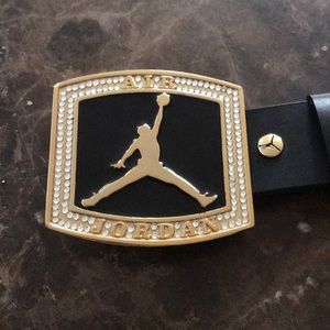 Italian leather Jordan Belt. 6 time champ